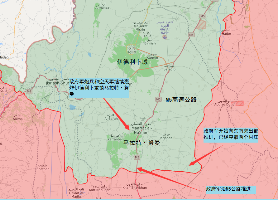 伊德利卜局势图 图源:观察者网